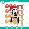 Cheerful Goofy Face Santa Hat SVG, Disney Merry Christmas design for digital download. Ideal for holiday crafts and unique decorations.