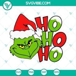 Christmas Grinch Bundle SVG File, Believe Christmas SVG Download, Grinch Hohoho 6