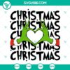 Grinch-themed Christmas Hand SVG files featuring Grinch Heart Hands design. Perfect for holiday DIY projects.