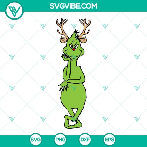 Christmas Grinch SVG File Bundle, Grinch Santa Hat SVG Images, Cindy Lou Who 4