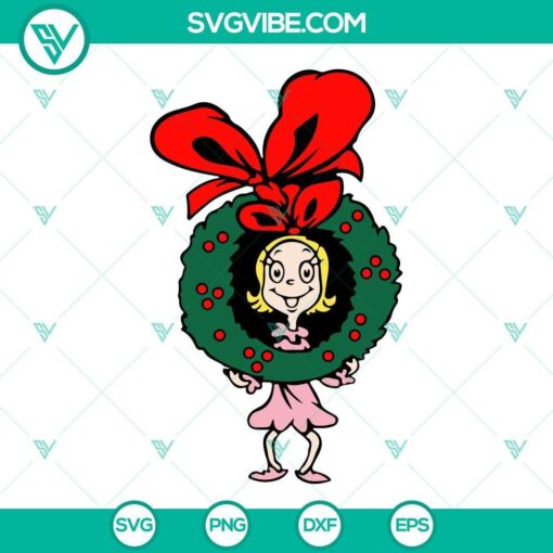 Christmas Grinch SVG File Bundle, Grinch Santa Hat SVG Images, Cindy Lou Who 6