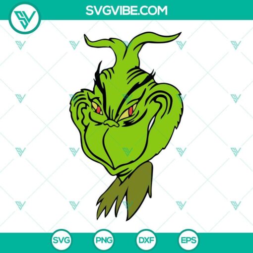 Christmas Grinch SVG File Bundle, Grinch Santa Hat SVG Images, Cindy Lou Who 7