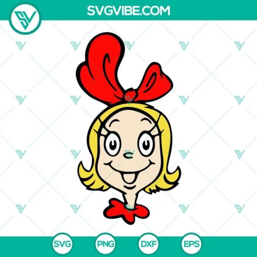 Christmas Grinch SVG File Bundle, Grinch Santa Hat SVG Images, Cindy Lou Who 8
