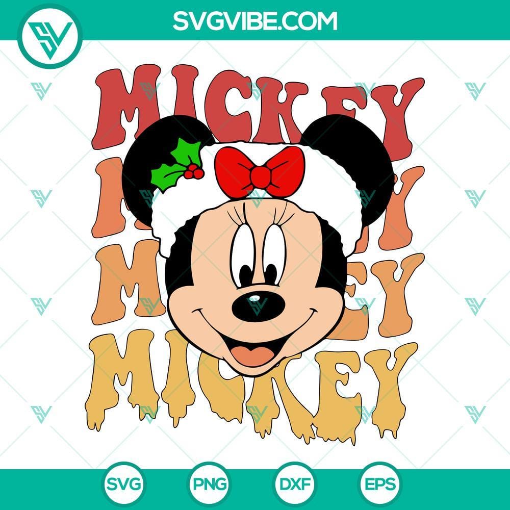 christmas-mickey-face-santa-hat-svg-disney-mickey-merry-christmas-svg-png-dxf-eps-7-mockup.jpg Christmas Mickey Mouse with Santa Hat SVG featuring Mickey Mouse face and "Disney Mickey Merry" text. Ideal for Disney fans.