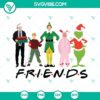 Christmas movie friends SVG download featuring festive holiday characters watching movies together. Great for crafting and holiday projects.