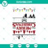 Christmas Stranger Things SVG with The Upside Down design, perfect for holiday crafts like shirts and decor.