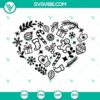 Christmas Heart SVG with Snowflake and Snow Images, festive holiday digital design for crafts and projects.