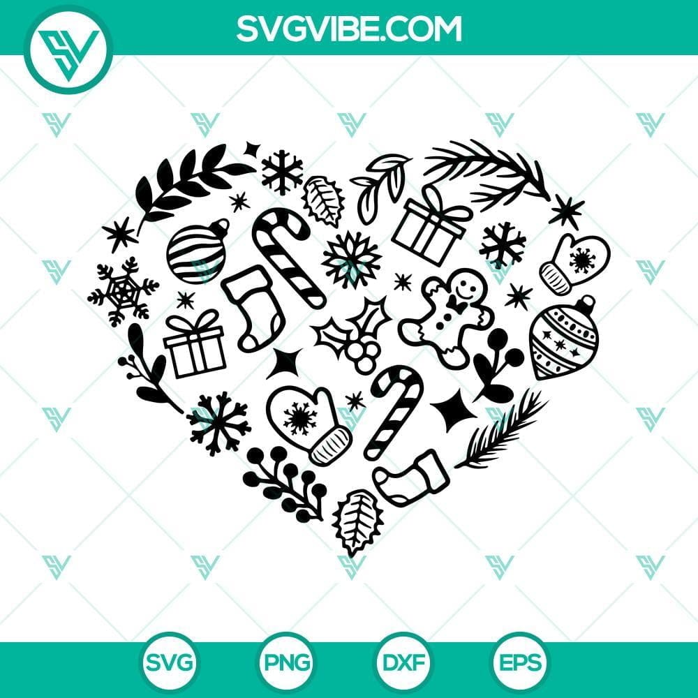 christmas-svg-christmas-heart-svg-snowflake-svg-snow-svg-gingerbread-svg-santa-svg-files-for-cricut-5-mockup.jpg Christmas Heart SVG with Snowflake and Snow Images, festive holiday digital design for crafts and projects.