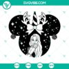 Christmas Tangled Rapunzel and Princess Mouse Head SVG Files for holiday crafting projects. Ideal for Disney fans.