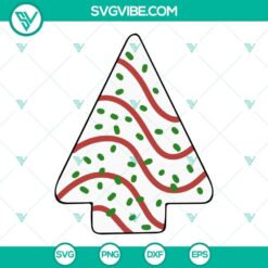 Christmas Tree Cakes SVG bundle featuring Little Debbie cakes, perfect for holiday crafting and festive projects.