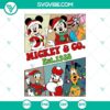 Vintage Christmas Mickey and Company SVG file with festive holiday designs perfect for family projects.