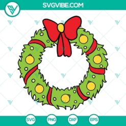 Christmas Wreath SVG Images, Grinch Wreath SVG Image, Merry Christmas SVG Files