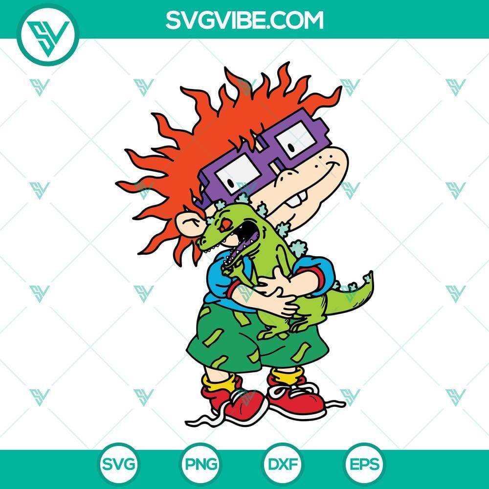 Chuckie Finster Rugrats Svg Png Dxf Eps Cricut Silhouette Chuckie Finster Rugrats SVG PNG DXF EPS for Cricut Silhouette, featuring the popular character from the animated TV series. Ideal for crafts.