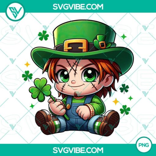 Chucky Patrick Day and Horror Movie PNG images with creepy doll character, perfect for Halloween designs and horror movie fanatics.