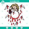 Chucky Starbucks Cold Cup SVG bundle, horror movie full wrap design with Chucky doll, ideal for Halloween fans and horror movie enthusiasts.