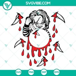 Chucky Starbucks Cold Cup SVG Images Bundle, Horror Movie Full Wrap For 2