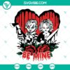 Chucky Tiffany Be Mine Valentine SVG bundle with spooky Chucky design for crafting projects.