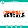 Cincinnati Bengals football team logo SVG file with PNG, DXF, and EPS cut files for crafting. Ideal for DIY projects.