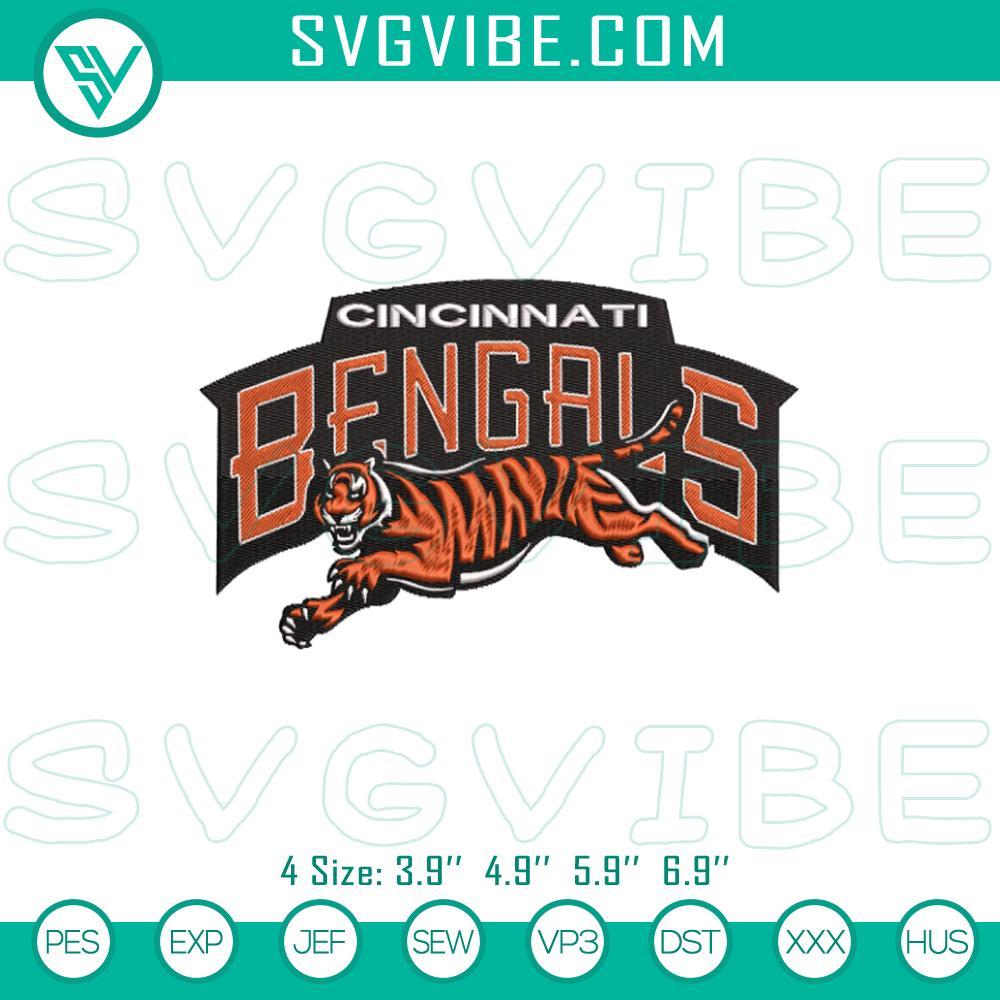 Cincinnati Bengals Tiger Embroidery Designs, NFL Machine Embroidery Design File Cincinnati Bengals tiger NFL machine embroidery design file, ideal for sports fans' projects.