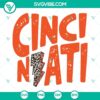 Cincinnati Bengals leopard lightning bolt SVG file with clear background, perfect for craft projects and merchandise.