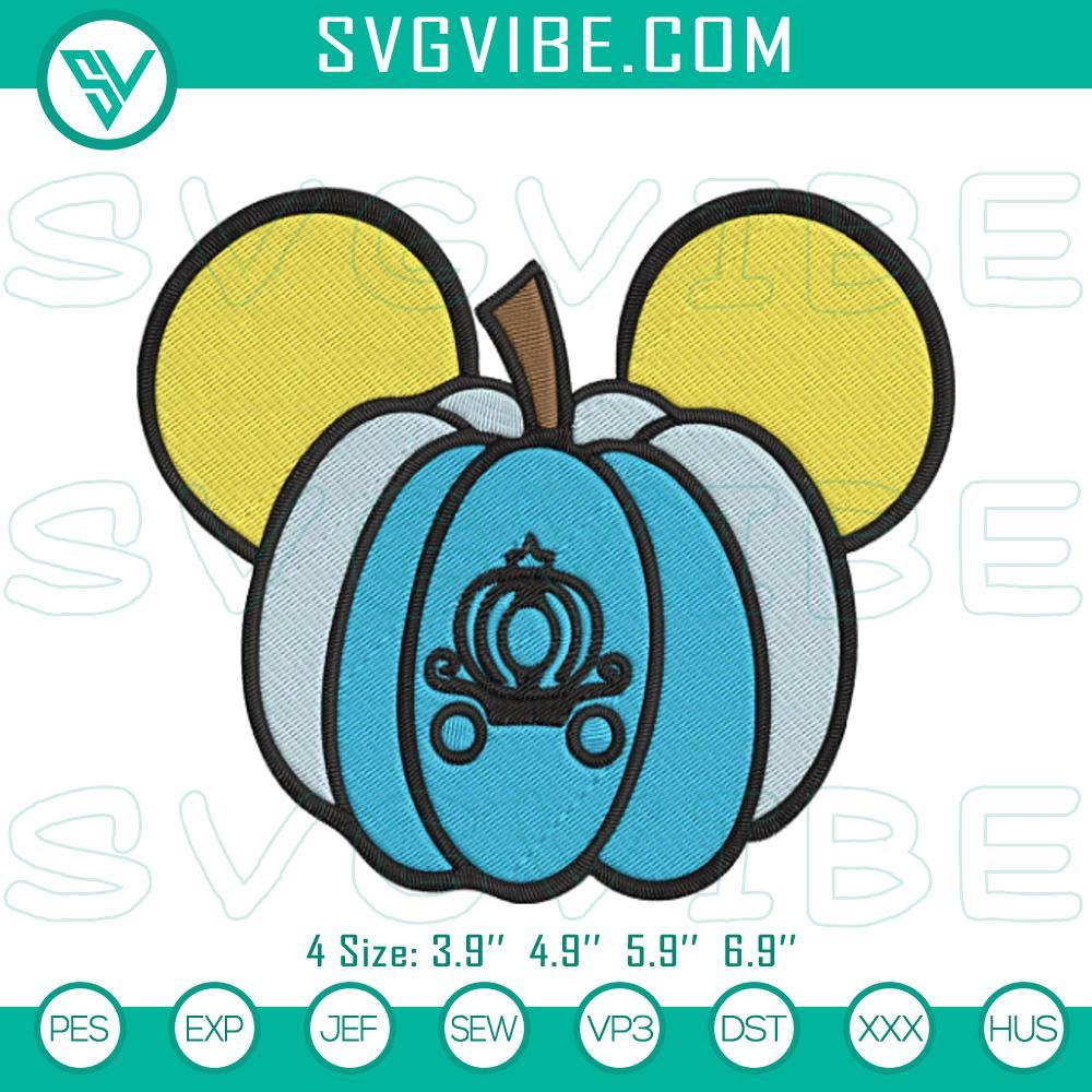 cinderella-princess-pumpkin-mickey-ears-embroidery-design-cinderella-halloween-embroidery-file-mockup.jpg Cinderella Princess Pumpkin Mickey Ears embroidery design for Fairytale Halloween theme.