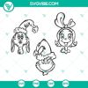 Cindy Lou Max and Grinch SVG file bundle, featuring Grinch and friends for Christmas crafts and designs.