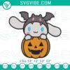 Cinnamoroll pumpkin Halloween embroidery design for machines - adorable and festive file for crafting.