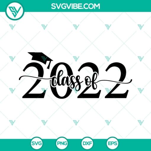 Class Of 2022 SVG Files with Graduation Cap design, ideal for Graduation 2022 projects. Download Graduation SVG design file.