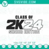 Class Of 2024 Senior Edition Graduation Embroidery Designs File with elegant and stylish patterns for seniors' graduation celebrations.