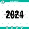 Class of 2024 SVG file with senior high school designs in various formats like PNG, DXF, EPS for graduation products.