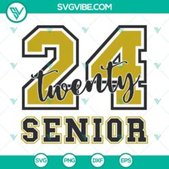 Class of 2024 senior SVG images for download, featuring 2024 graduation theme designs in SVG, PNG, and DXF file formats.