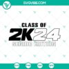 Class of 2k4 & Senior 2024 SVG file for Class of 2024 seniors, graduation cap design with elegant text, perfect for senior shirts and decor.