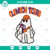 Clemson Tigers Halloween themed SVG with Boo Jee Ghost design - perfect for football enthusiasts. SEO optimized image for digital use.