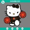Cleveland Browns Hello Kitty Cheerleader Cut Files for SVG PNG DXF EPS, perfect for crafting and sports fans.