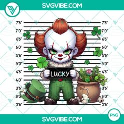 Clown cartoon horror St Patrick's Day PNG images, perfect for download.