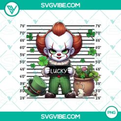 Clown cartoon and horror St Patrick's Day PNG images with festive and spooky designs, perfect for digital projects.