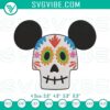 Coco themed Mickey ears embroidery file for instant Disney download, featuring vibrant colors and intricate design.