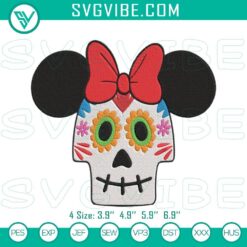 Coco Minnie ears embroidery file, Disney design for instant download.