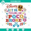 Colorful Coco movie SVG images featuring Un Poco Loco SVG files with Disney theme, perfect for crafting projects.