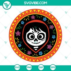 Coco Disney character SVG download with PNG EPS and DXF files for crafting projects.