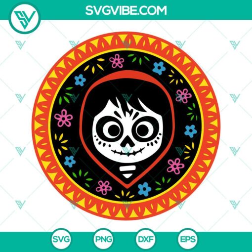 Coco Disney character SVG download with PNG EPS and DXF files for crafting projects.