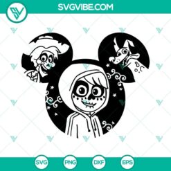 Coco movie Disney SVG file featuring characters from the animated film. Great for DIY crafts, shirts, and more.