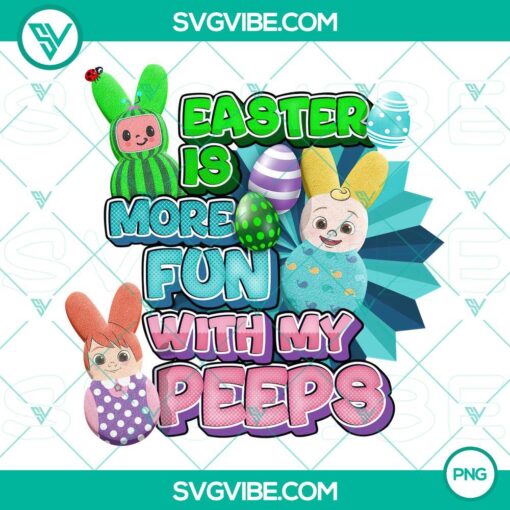 Cocomelon Easter Peeps PNG images for joyful Easter celebrations with cute peep characters in Cocomelon theme.