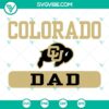 Colorado Buffaloes Dad Game Day SVG Files for Cricut - Football design in PNG EPS DXF PDF formats, ideal for Colorado Buffaloes fans.