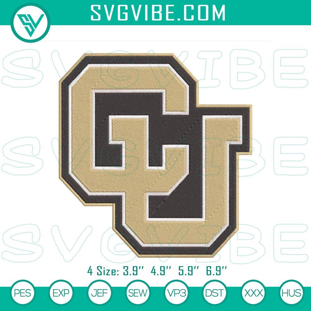 Colorado Buffaloes Football Logo Embroidery Designs Colorado Buffaloes football logo embroidery designs on digital PES team pattern for crafting.