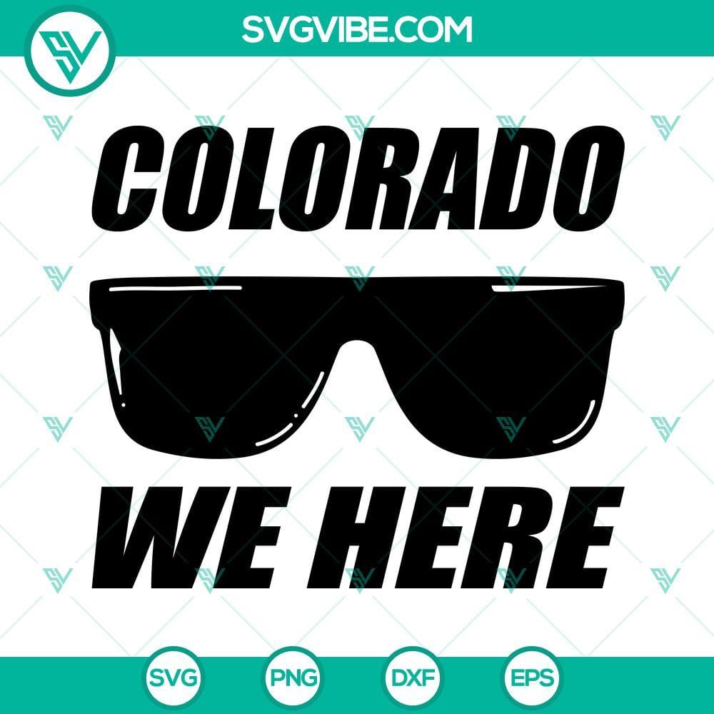Colorado We Here SVG, Colorado Buffaloes SVG, Game Day SVG Colorado Buffaloes Game Day SVG design for download.