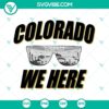 Colorado-themed SVG design with sunglasses and Buffaloes mascot, perfect for digital download.