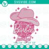 Barbie cowgirl disco ball style embroidery designs for a fun party theme.