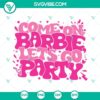 Barbie doll birthday SVG images download in pink color for baby celebration party theme. Great for crafts and decorations.