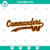 Washington Commanders themed SVG files with SVG, PNG, DXF, EPS formats for Cricut, featuring team logo and graphics.